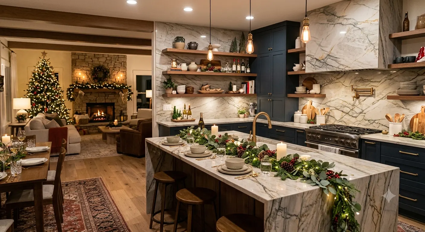 Festive Home Makeovers: Refreshing Kitchens & Interiors with Stone